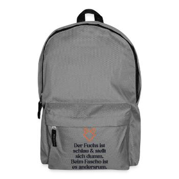 ZEICHEN SETZEN GEGEN RECHTS - Rucksack - Mittelgrau - Vorne