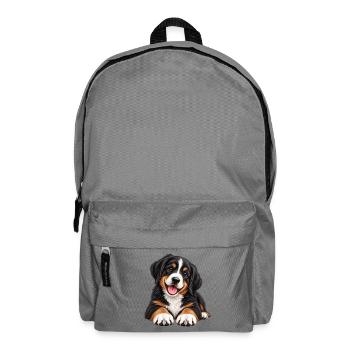 Berner Sennenhund Welpe - Rucksack - Mittelgrau - Vorne