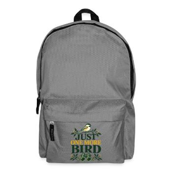 Nur Noch Ein Vogel Minimalistisches Birding Design - Rucksack - Mittelgrau - Vorne