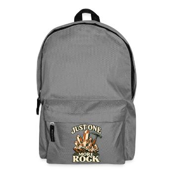 Just One More Rock Geologie Rockhounding - Rucksack - Mittelgrau - Vorne
