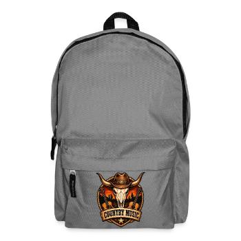 Country Musik Schädel Ranch - Rucksack - Mittelgrau - Vorne