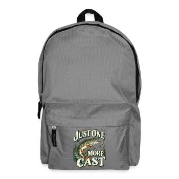 Just One More Cast Angeln - Rucksack - Mittelgrau - Vorne