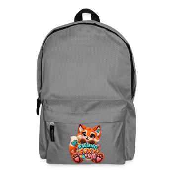 Feeling Foxy & Fine Patchwork Fox - Rucksack - Mittelgrau - Vorne
