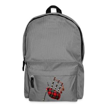 Keltischer Dudelsacktartan - Rucksack - Mittelgrau - Vorne