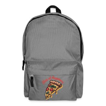 Slice of Happiness - Pizza - Rucksack - Mittelgrau - Vorne