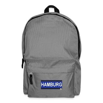 Hamburg , Tradition , Hamburg Fussball Fan (25) - Rucksack - Mittelgrau - Vorne