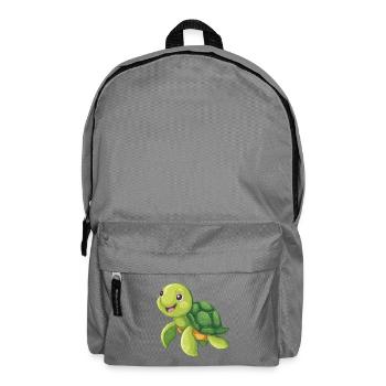 tortue marine mignonne - Sac à dos - gris éléphant - Devant