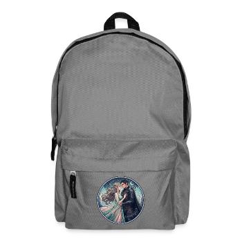Moonlit Night Elf Love in the Star Forest - Backpack - elephant grey - Front
