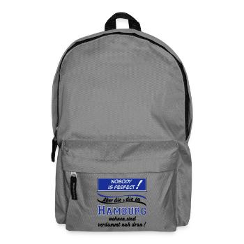 Hamburg , Tradition , Fußball Fan , Nobody (25) - Rucksack - Mittelgrau - Vorne