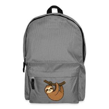 Faultier am Ast Entspannter Moment - Rucksack - Mittelgrau - Vorne