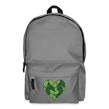Blätterherz Naturdesign - Rucksack - Mittelgrau - Vorne