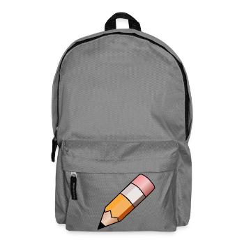 school school learn teacher teacher pencil pen p - Backpack - elephant grey - Front