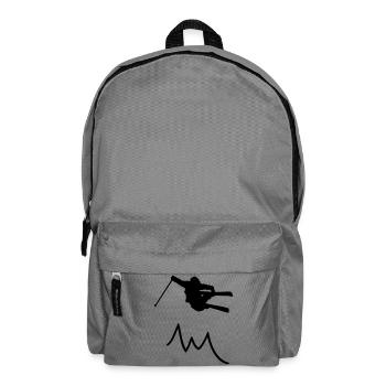 contour de saut à ski avec la montagne II / skieur - Sac à dos - gris éléphant - Devant