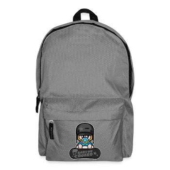 baby wintersport snowboarden - Rucksack - Mittelgrau - Vorne