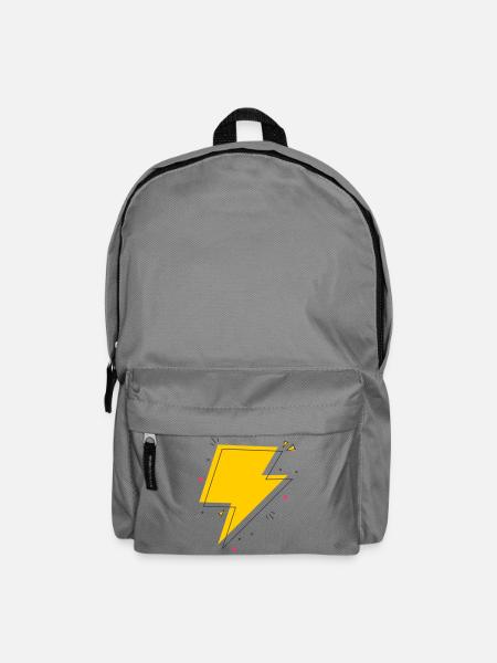 Dynamic Ray in Gelb und Schwarz - Rucksack - Mittelgrau