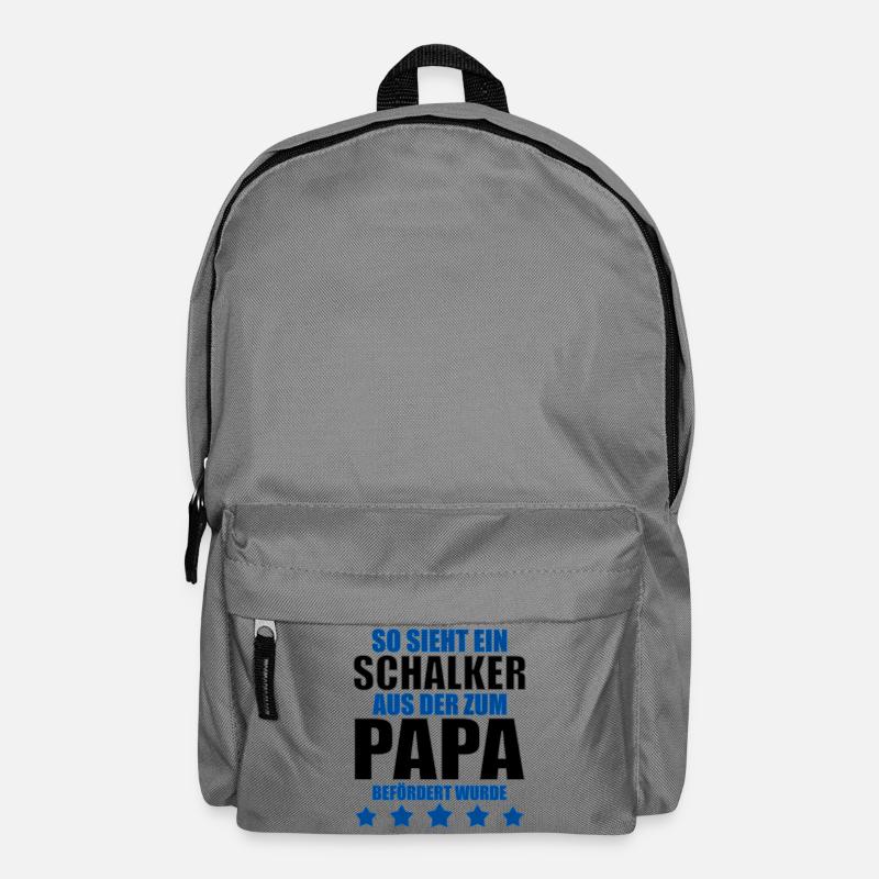 Schalker Papa | Schalke Vatertags Geschenkidee - Rucksack - Mittelgrau