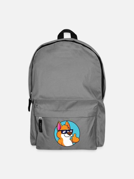 Cooler Fuchs - Daumen hoch - Rucksack - Mittelgrau
