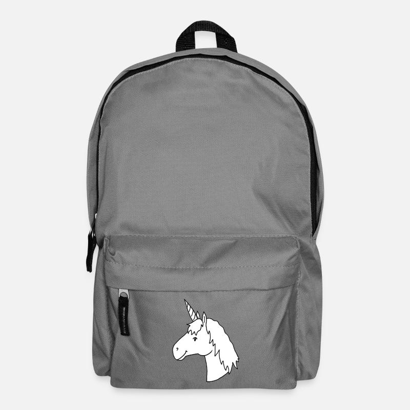 Einzigartig und außergewöhnlich - das Einhorn - Rucksack - Mittelgrau