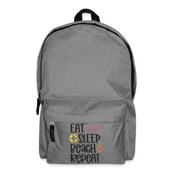 Manger dormir sur la plage répéter - Sac à dos - gris éléphant - Devant