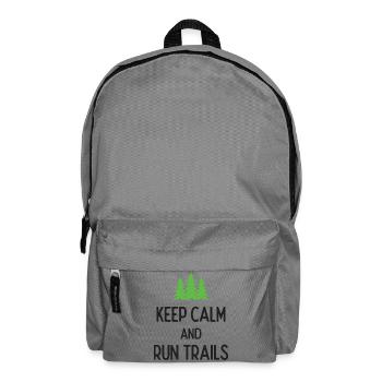 Ruhe bewahren und Trails laufen - Rucksack - Mittelgrau - Vorne