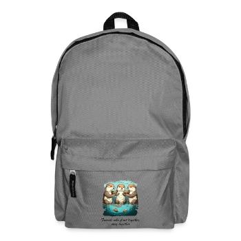 Friends who float together stay together - Rucksack - Mittelgrau - Vorne