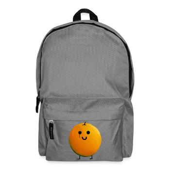 Orange - Backpack - elephant grey - Front