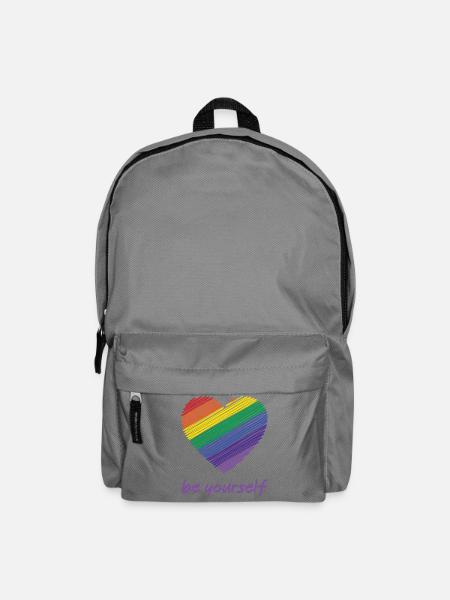 Pride Month LGBTQ - Sei du selbst - Rucksack - Mittelgrau