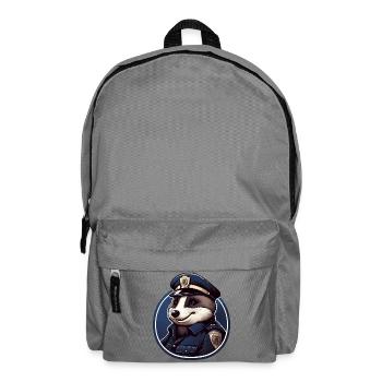 Dachs Polizei - Rucksack - Mittelgrau - Vorne