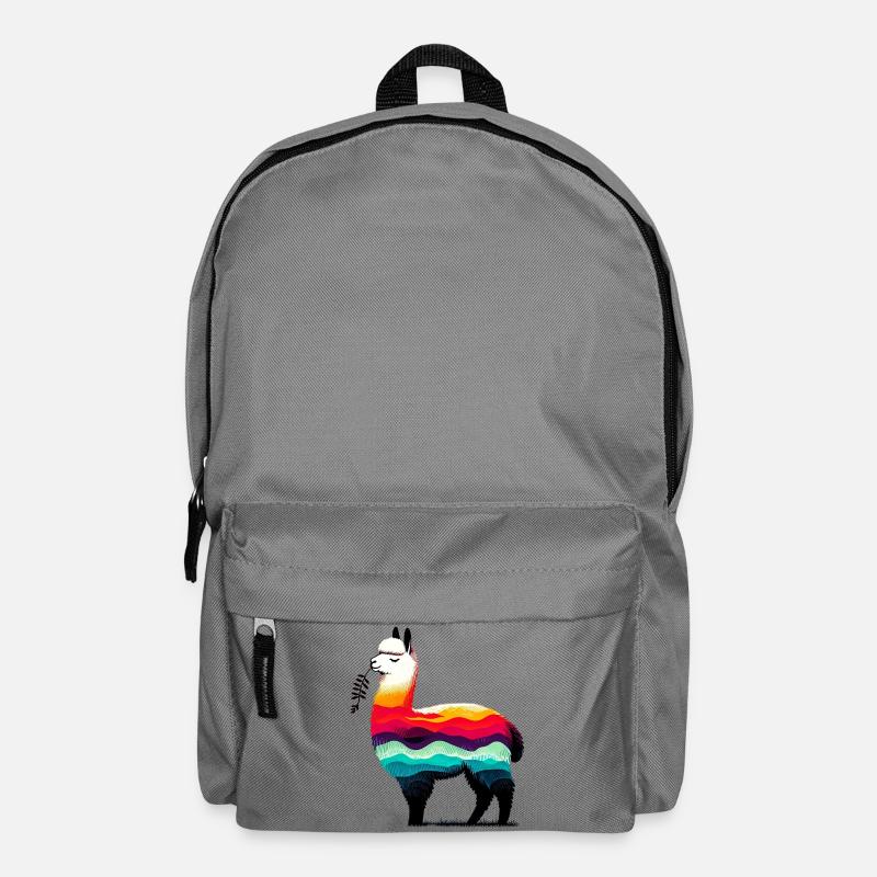 Alpaka - Rucksack - Mittelgrau