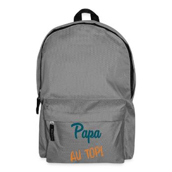 HAPPY FATHER'S DAY. DAD. FATHER'S DAY. FATHER. GOOD - Backpack - elephant grey - Front