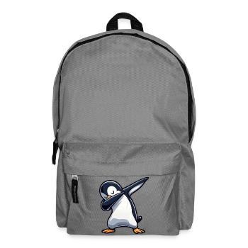 Penguin Dab Dabbing Cool Relaxed - Backpack - elephant grey - Front