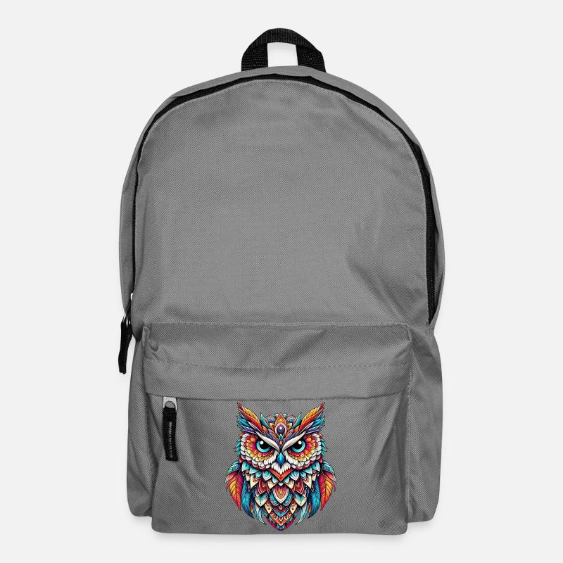 Eule - Rucksack - Mittelgrau