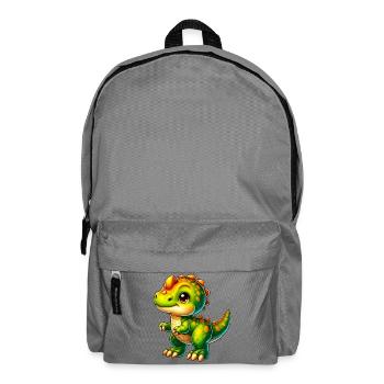 Dinosaurier - Rucksack - Mittelgrau - Vorne