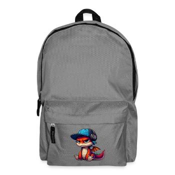 HipHop-Drache - Rucksack - Mittelgrau - Vorne