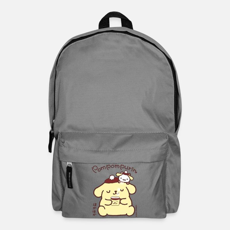 Pompompurin Trinkt Kaffee Mit Muffin - Rucksack - Mittelgrau