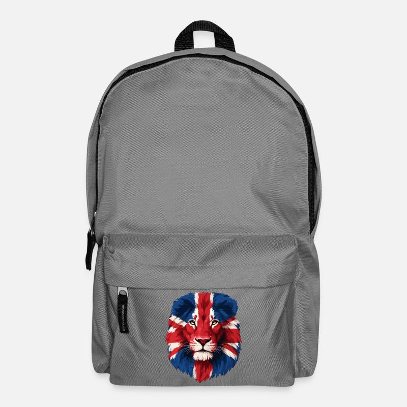 British Lion with Union Jack Mane - Backpack - elephant grey