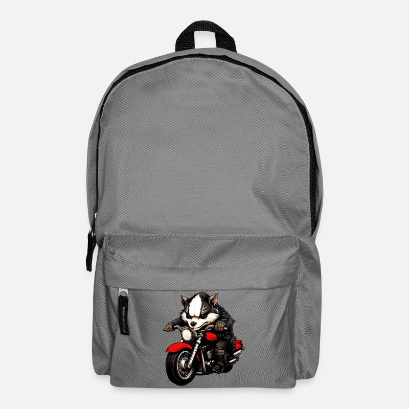 Motorcyclist Badger - Backpack - elephant grey