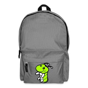 Caterpillar Bottom Hole Cute Smiles Friendly Happy - Backpack - elephant grey - Front