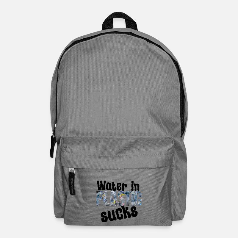 Water in plastic is annoying - Backpack - elephant grey