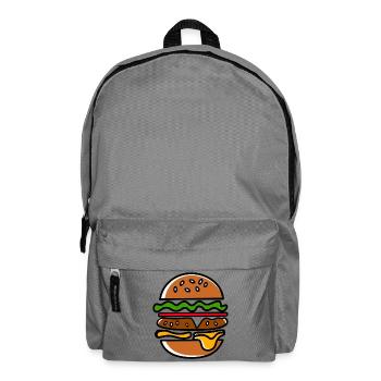 Colorful Hamburg silhouette - Backpack - elephant grey - Front