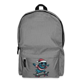 Piranha Fische Weihnachten Lustig - Rucksack - Mittelgrau - Vorne
