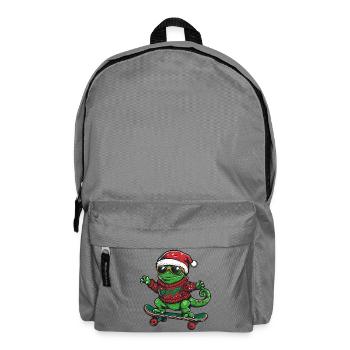 Caméléon Noël drôle - Sac à dos - gris éléphant - Devant