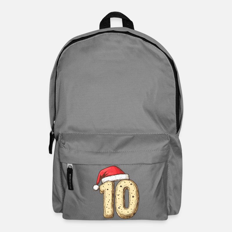 10 Number Cookie Christmas - Backpack - elephant grey
