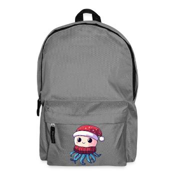 Qualle Weihnachten - Rucksack - Mittelgrau - Vorne