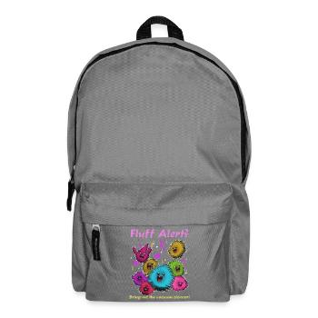 Fluffige Flusen Tanzparty - Rucksack - Mittelgrau - Vorne