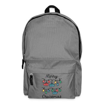 Merry Cruise Mas Funny Christmas Cruise - Backpack - elephant grey - Front