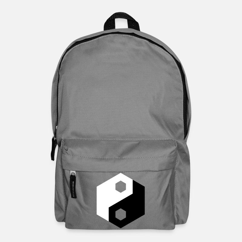 Hex-Ausschnitt Yin Yang - Rucksack - Mittelgrau