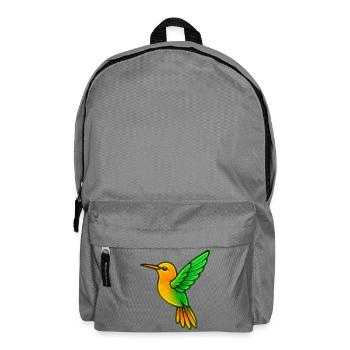 Colibri Oiseau - Sac à dos - gris éléphant - Devant