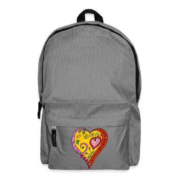 Herz - Rucksack - Mittelgrau - Vorne