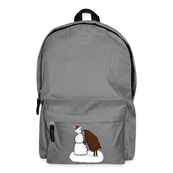 Snowman & Sheep - Backpack - elephant grey - Front